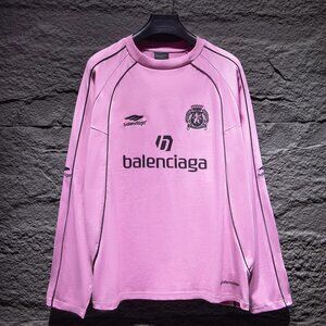 Balenciaga pink long-sleeved T-shirt